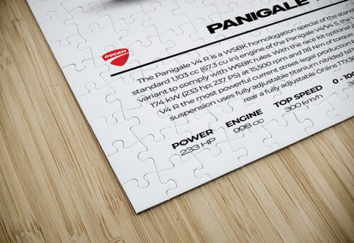 Ducati Panigale V4R Conceptual Photography puzzle