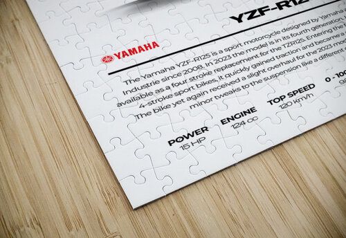 Yamaha YZF R125 Conceptual Photography puzzle