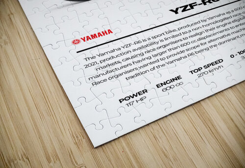 Yamaha YZF R65 Conceptual Photography puzzle