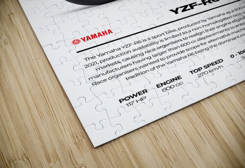 Yamaha YZF R610 Conceptual Photography puzzle