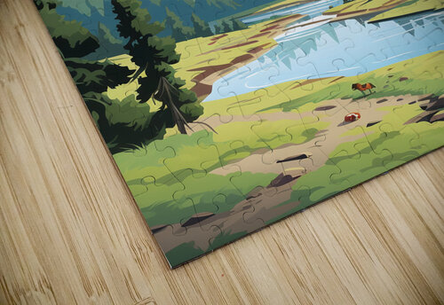 Lassen Volcanic Conceptual Photography puzzle