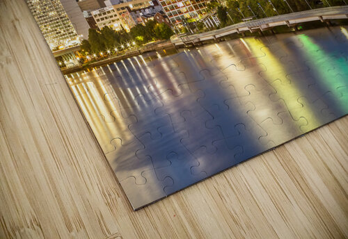 View of downtown Philadelphia from the South Street Bridge in the evening Melanie Viola puzzle