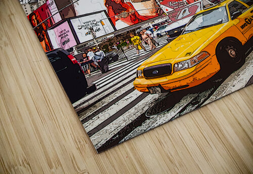 New York Times square pop art comic style DELPHIMAGES puzzle