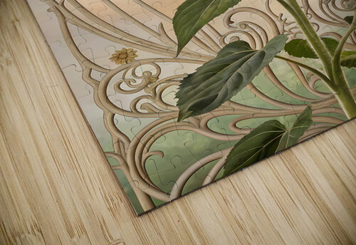 Nature’s Grace: Sunflowers in Art Nouveau Style ClikChik puzzle