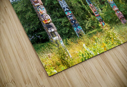 Stanley Park Totem Poles in Vancouver DELPHIMAGES puzzle