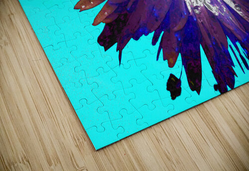 Abstract Purple and Blue Daisy Catriona Roberts Nature Photography and Designs puzzle
