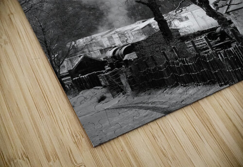 Everyday Lifes Moments- Deep Winter in the Scottish Highlands in black an Catriona Roberts Nature Photography and Designs puzzle