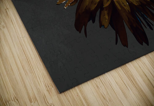 Abstract Dark Pink Daisy on a Dark Abstract Background Catriona Roberts Nature Photography and Designs puzzle