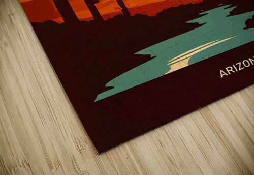 Grand Canyon National Park vintage travel poster DELPHIMAGES puzzle