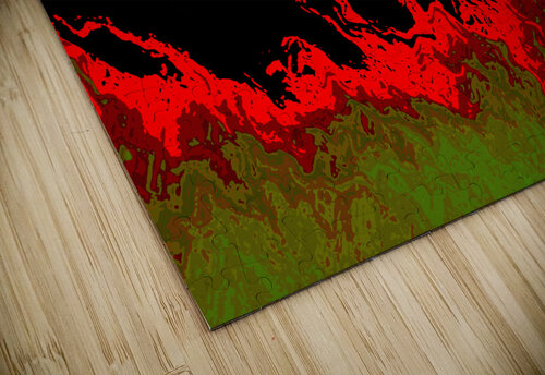 Larger Abstract Green and Red Melting Forest Catriona Roberts Nature Photography and Designs puzzle