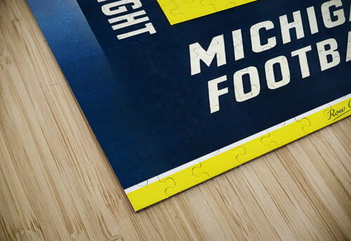 1938 Michigan Football Art Remix Row One Brand puzzle