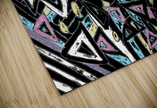 Abstract Funky Distressed Triangles Catriona Roberts Nature Photography and Designs puzzle