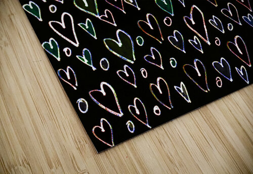 Abstract Hearts on a Black Background Catriona Roberts Nature Photography and Designs puzzle