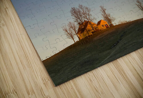 Moon Over Farmhouse Marc Ward Photography puzzle