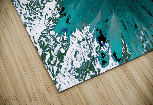Abstract Teal Daisy Flower Catriona Roberts Nature Photography and Designs puzzle