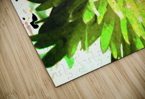 Abstract Vibrant Green Daisy Catriona Roberts Nature Photography and Designs puzzle