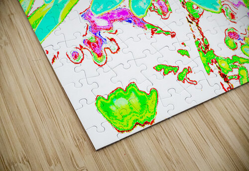 Abstract Colourful Psychedelic Daises Catriona Roberts Nature Photography and Designs puzzle