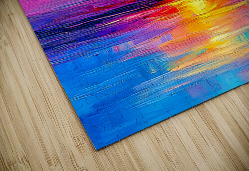 Sunset Over Water Vivid Colors Travelling Light puzzle