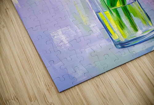 Tulips in a Glass Vase Travelling Light puzzle