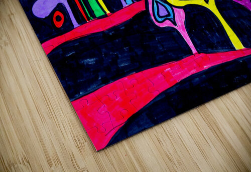 Abstract Neon Woodland Catriona Roberts Nature Photography and Designs puzzle