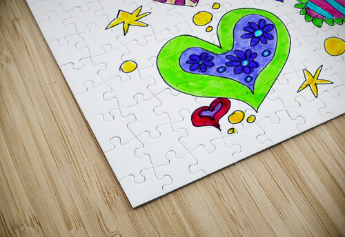 Abstract Hearts and Stars Catriona Roberts Nature Photography and Designs puzzle