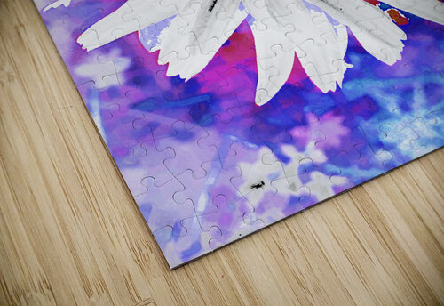 Abstract Surreal White Daisy Catriona Roberts Nature Photography and Designs puzzle