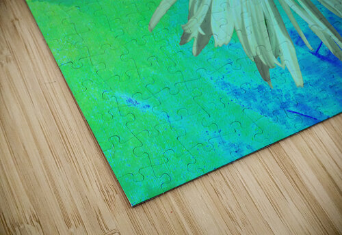 Abstract Surreal Green Daisy Catriona Roberts Nature Photography and Designs puzzle