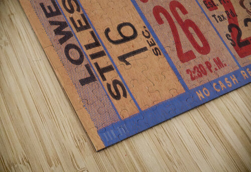 1943 Brooklyn Dodgers at Detroit Lions Row One Brand puzzle