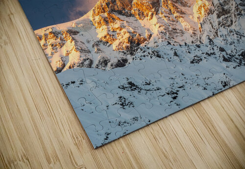 The Majestic Ortler Mountain in the European Alps at Sunrise caladoart puzzle