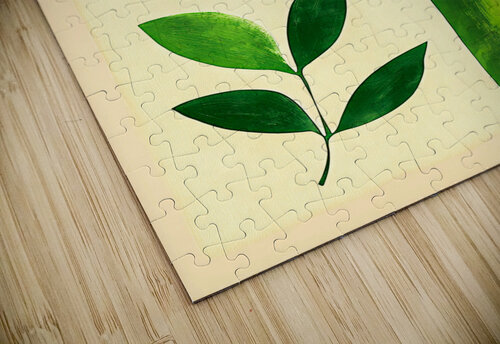 Green Abstract Shapes Travelling Light puzzle