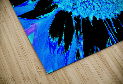 Abstract Teal Sunflower Catriona Roberts Nature Photography and Designs puzzle