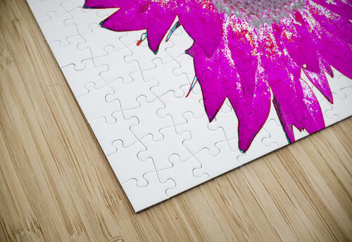 Abstract Red and Pink Distressed Sunflower  Catriona Roberts Nature Photography and Designs puzzle