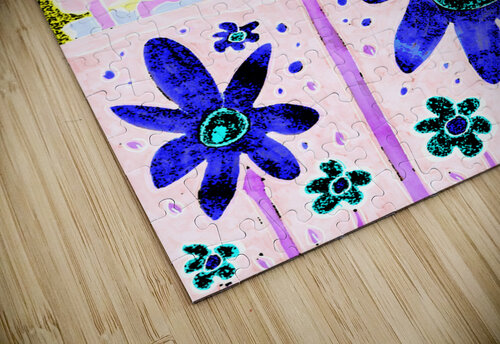 Abstract Vibrant Purple Florals Catriona Roberts Nature Photography and Designs puzzle
