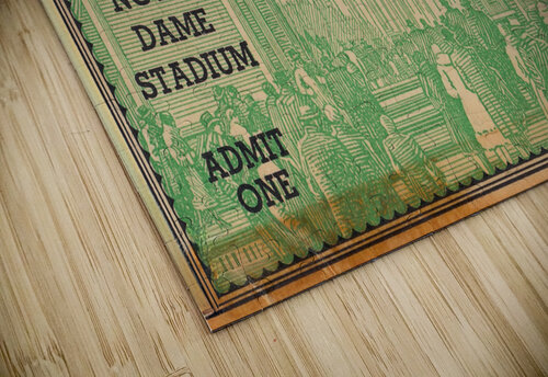 1938 Illinois Fighting Illini at Notre Dame Fighting Irish Row One Brand puzzle