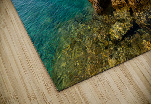 Scenic rock formations in a beautiful bay at the Adriatic Sea on the island of Losinj in Croatia caladoart puzzle