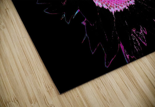 Abstract Pink and Blue Sunflower Catriona Roberts Nature Photography and Designs puzzle