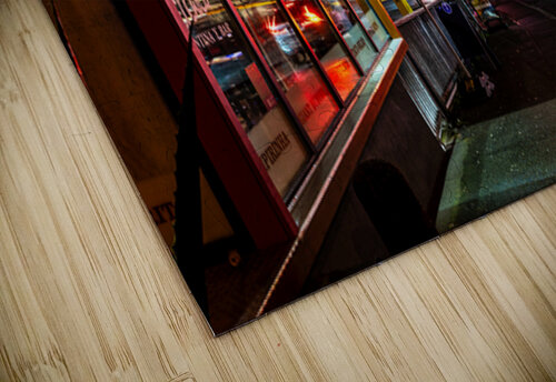 Night shot of restaurant and blurred car lights on a main street in Tübingen caladoart puzzle