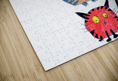 Abstract Cats in Three Catriona Roberts Nature Photography and Designs puzzle