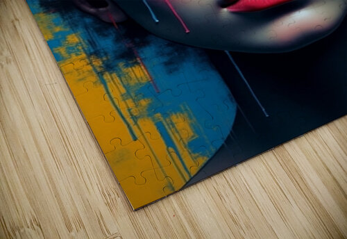 Chromatic Reverie: Surreal Woman Portrait in Vibrant Color Splashes RACHID RHAMMOUD puzzle