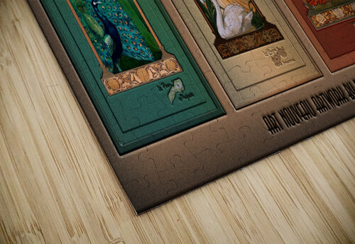 Elisabeth Sonrel Art Nouveau Maiden Bird Series xzendor7 puzzle