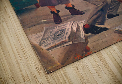 1953 Army Navy Football Cover Art Row One Brand puzzle