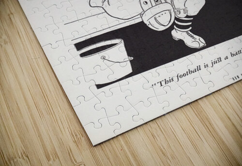 1934 Bo Brown Football Cartoon Row One Brand puzzle