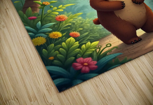 Happy Jungle Bear yucefgreen puzzle