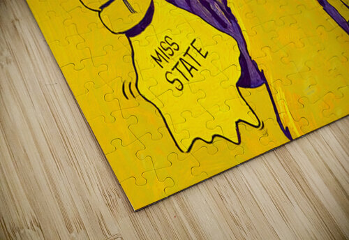 1960s LSU Tiger Cartoon Art Row One Brand puzzle