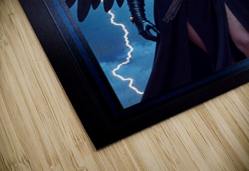 Gothic Fantasy Portrait Of Mitera The Dark Angel Of Obsidian Enthralling AI Concept Art by Xzendor7 xzendor7 puzzle
