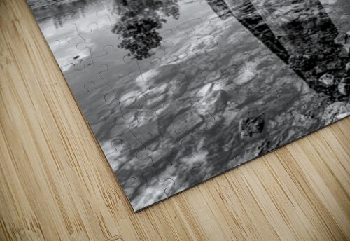 Under The Cotter Railroad Bridge Vertical Grayscale Jennifer White puzzle