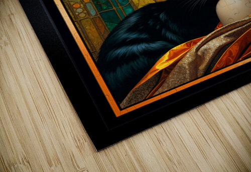 Belle Epoque Portrait Of Ellsie Rhyline And Her Black Cat Captivaing AI Concept Art by Xzendor7 xzendor7 puzzle
