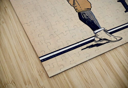 1928 Notre Dame Football Punter Art Row One Brand puzzle