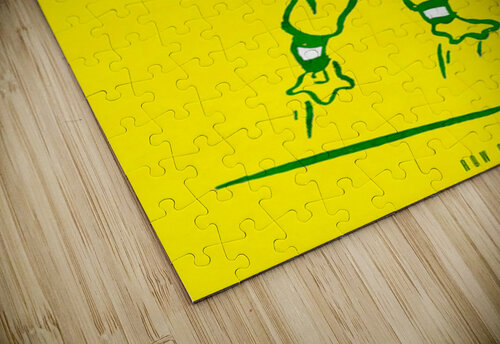 Vintage Oregon Duck Quarterback Cartoon Row One Brand puzzle