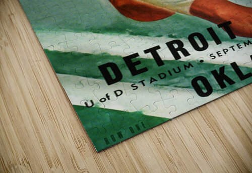 1947 Oklahoma Sooners at Detroit Titans Row One Brand puzzle